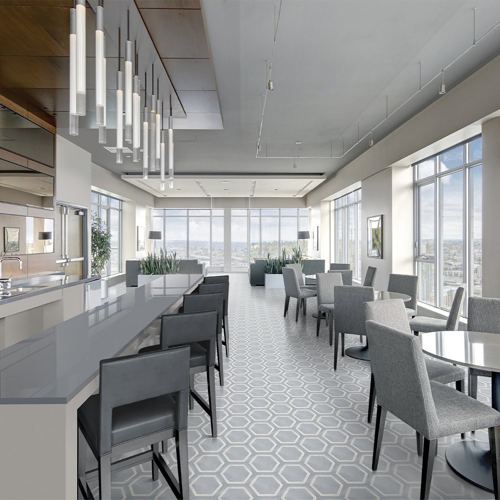 Ice Frame, Hexagon Porcelain Tile | ANAFORMICEFRHEX | IWT Deco Tile ...