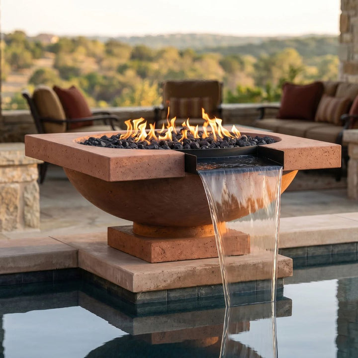 Prism Hardscapes Ibiza Fire/Water Bowl Gas Fire Feature