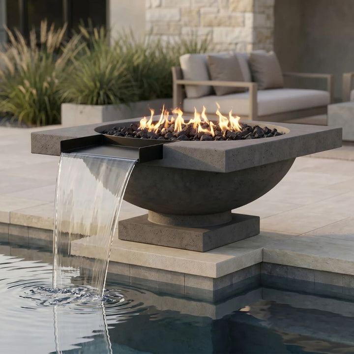 Prism Hardscapes Ibiza Fire/Water Bowl Gas Fire Feature