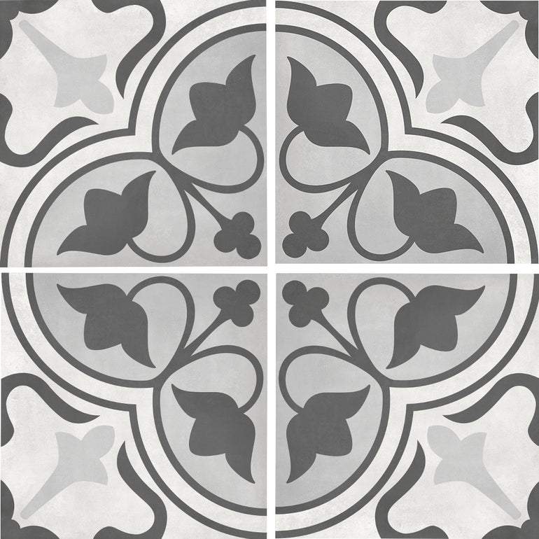 Ice Clover, 8" x 8" Porcelain Tile | ANAFORMICECLOV | IWT Tile