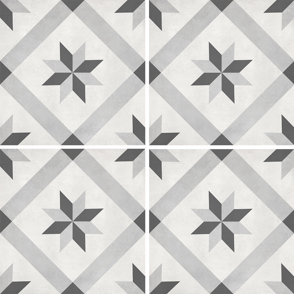 Ice Compass, 8" x 8" Porcelain Tile | ANAFORMICECOMP | IWT Tile