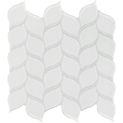 Ice, Petal Glass Tile | Tesoro Backsplash & Wall Tile