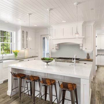 Ice, Scallop Glass Tile | Tesoro Backsplash & Wall Tile