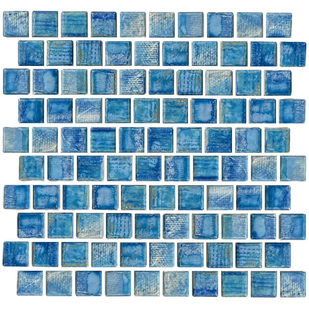Icy Blue, 1-1/8" x 1-1/8" | TOKYO-101 | Porcelain Pool Tile