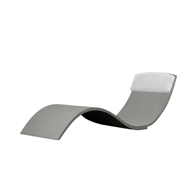 Curve II Chaise Lounger | Concrete Pool and Patio Lounge Chair