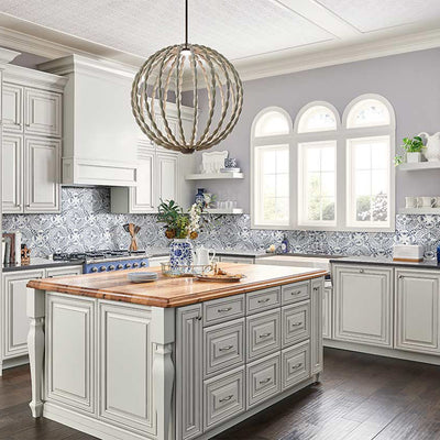 Indigo, 8" x 8" Porcelain Tile | NIND8X8 | Patterned Tile by MSI