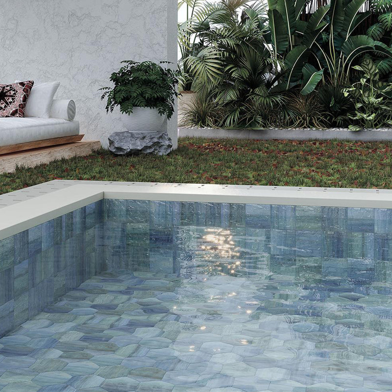 Java, 6" x 6" Porcelain Pool Tile | CRBWATEJAVA6 | Waterline Tile