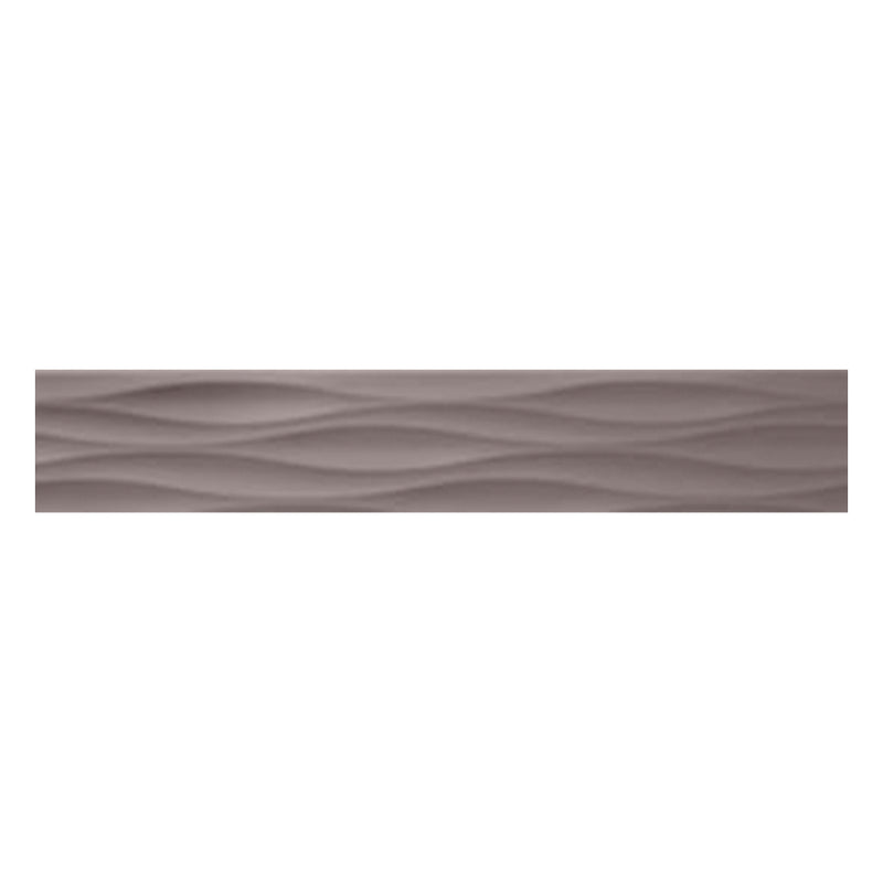 Krea Storm Ripple Deco, 4" x 16" Ceramic Tile | Backsplash Tile