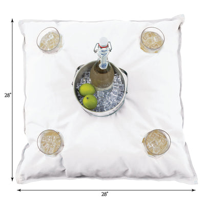 Kai Cocktail Caddy, White | Pool Float Accessory