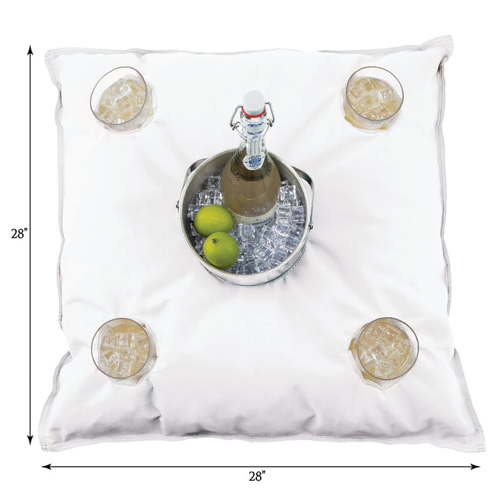 Kai Cocktail Caddy, White | Pool Float Accessory