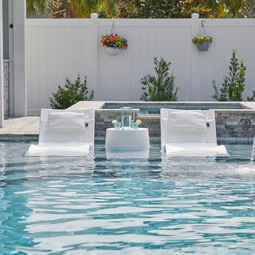 Kai Resort Pillow, Arctic White (Set of Two) - Luxury Pool Accessory