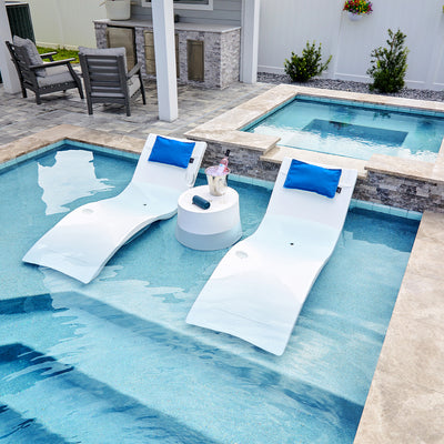 Kai Resort Pillow, Pacific Blue (Set of Two) - Luxury Pool Accessory