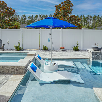 Kai Resort Pillow, Pacific Blue (Set of Two) - Luxury Pool Accessory