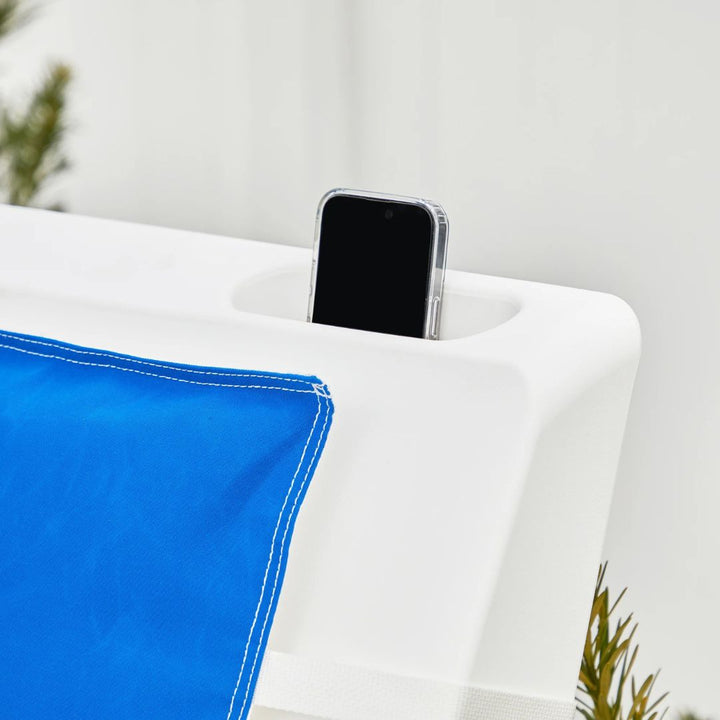 Kai Upright Shelf Chair, White | Pool Chair by Floating Luxuries