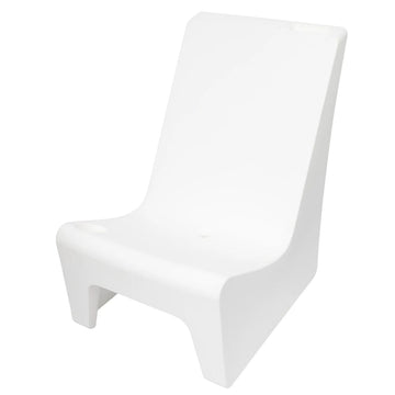 Kai Upright Shelf Chair, White | Pool Chair by Floating Luxuries