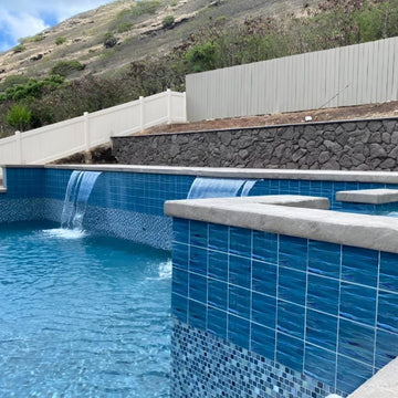 Aqua Jade, 6" x 6" Porcelain Tile | KAWA-52 | Fujiwa Pool Tile