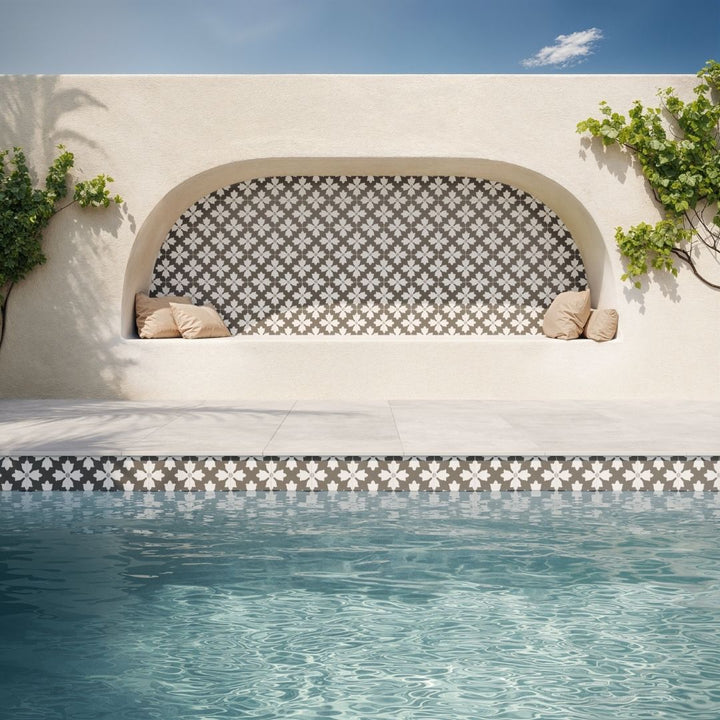 Kasbah, 8" x 8" Porcelain Tile | NIND8X8 | Patterned Tile by MSI