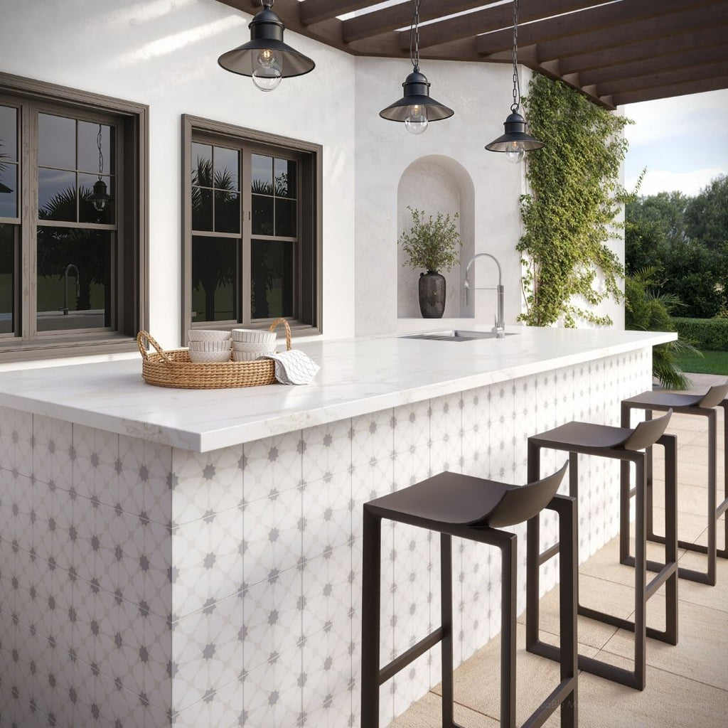 Zoudia, 8" x 8" Porcelain Tile | NZOU8X8 | Patterned Tile by MSI
