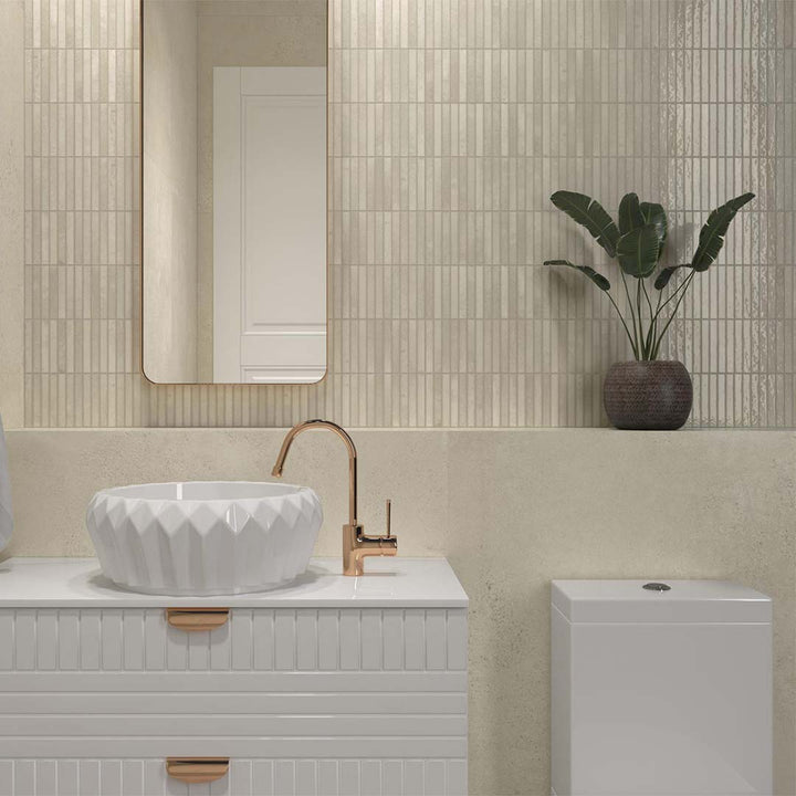 Kit-Kat Ivory, 4.5" x 9.1" | Porcelain Tile for Interiors & Exteriors