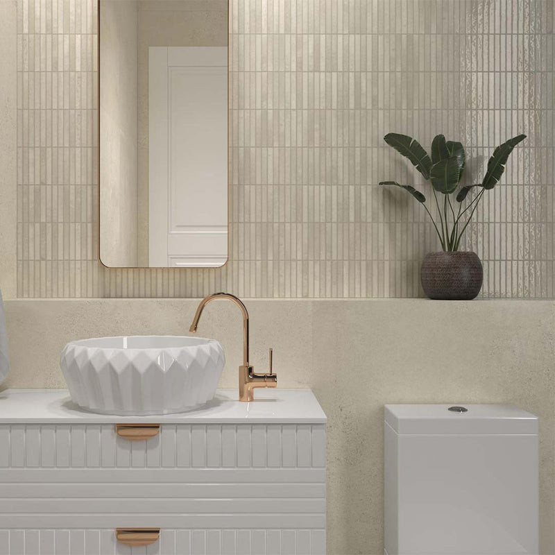 Kit-Kat Ivory, 4.5" x 9.1" | Porcelain Tile for Interiors & Exteriors