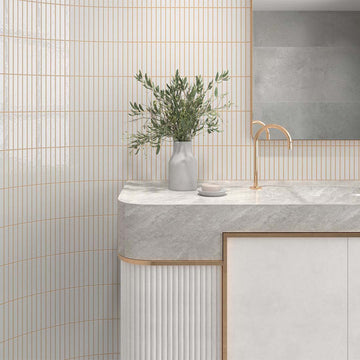 Kit-Kat Snow, 4.5" x 9.1" | Porcelain Tile for Interiors & Exteriors