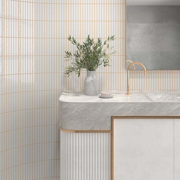 Kit-Kat Snow, 4.5" x 9.1" | Porcelain Tile for Interiors & Exteriors