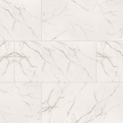 Calacatta Lucca Polished, 24" x 48" | Porcelain Floor Tile by MSI