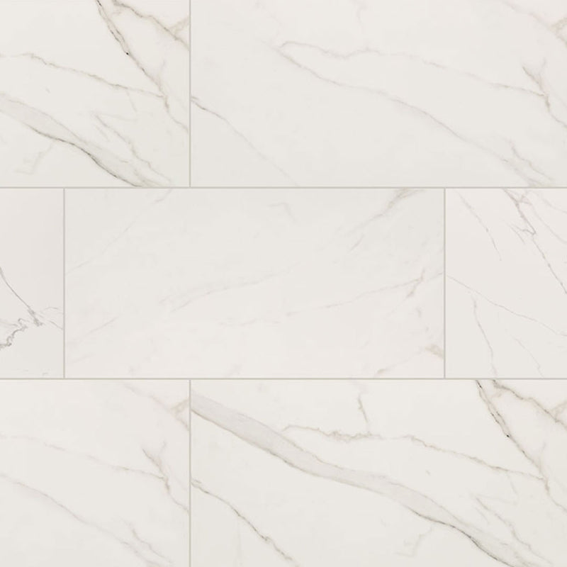 Calacatta Venato Polished, 24" x 48" | Porcelain Floor Tile by MSI