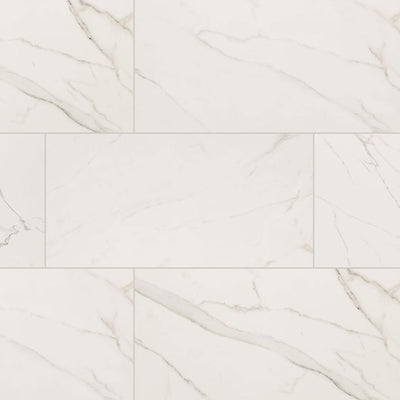 Calacatta Venato Polished, 12" x 24" | Porcelain Bathroom Tile by MSI