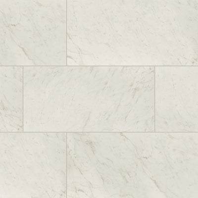 Carrara Bianco Polished, 12" x 24" | Porcelain Tile by MSI