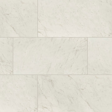 Carrara Bianco Matte, 24" x 48" | Porcelain Floor & Wall Tile by MSI