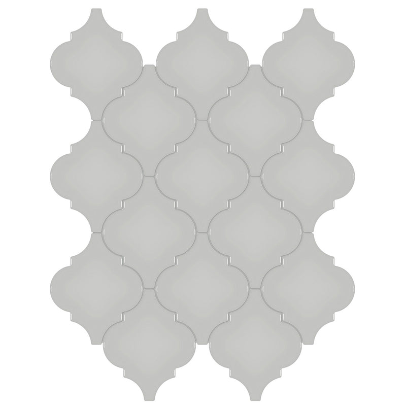 Soho Loft Grey, Arabesque | Ceramic Bathroom & Backsplash Tile