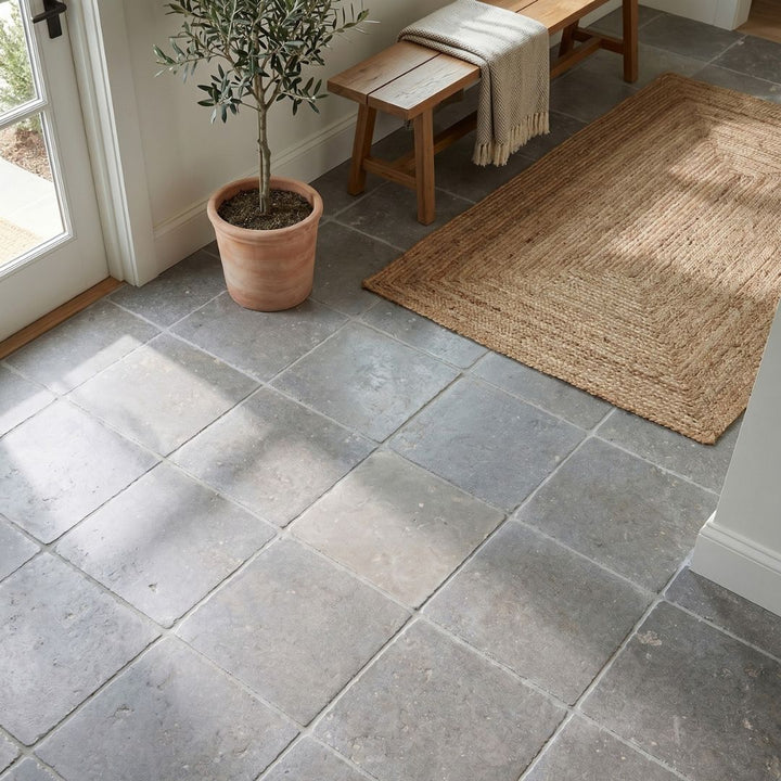 Lagos Blue Limestone Tumbled Tile