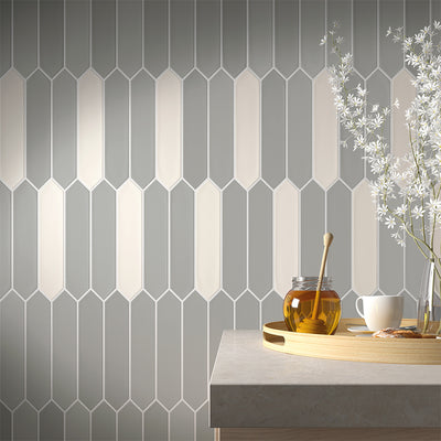 Lanse Gray Picket, 2" x 10" Ceramic Tile | Backsplash Tile
