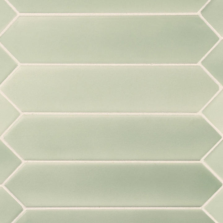 Lanse Mint Picket, 2" x 10" Ceramic Tile | Backsplash Tile