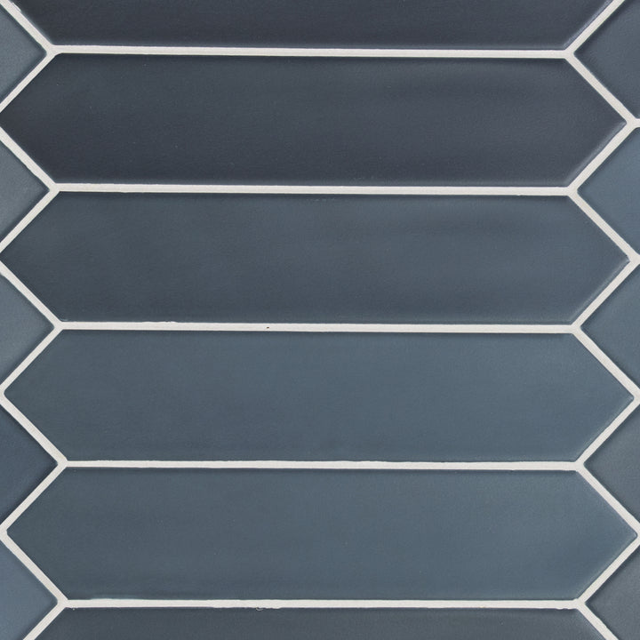 Lanse Navy Picket, 2" x 10" Ceramic Tile | Backsplash Tile