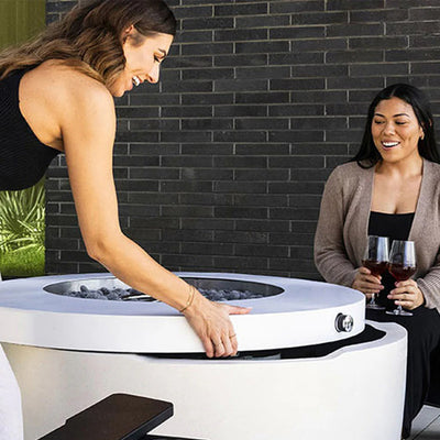 The Ledge Halo Firepit by Ledge Lounger