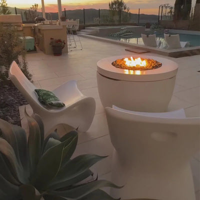 The Ledge Halo Firepit by Ledge Lounger