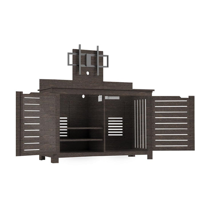Ledge Lounger Mainstay Bar Credenza | Outdoor Entertainment Center | With TV Mount, Flint
