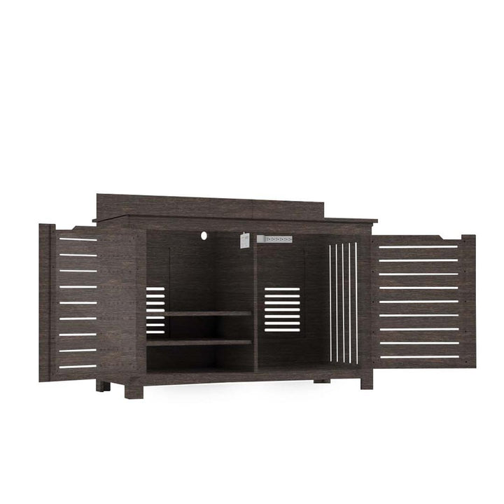 Ledge Lounger Mainstay Bar Credenza | Outdoor Entertainment Center | Without TV Mount, Flint