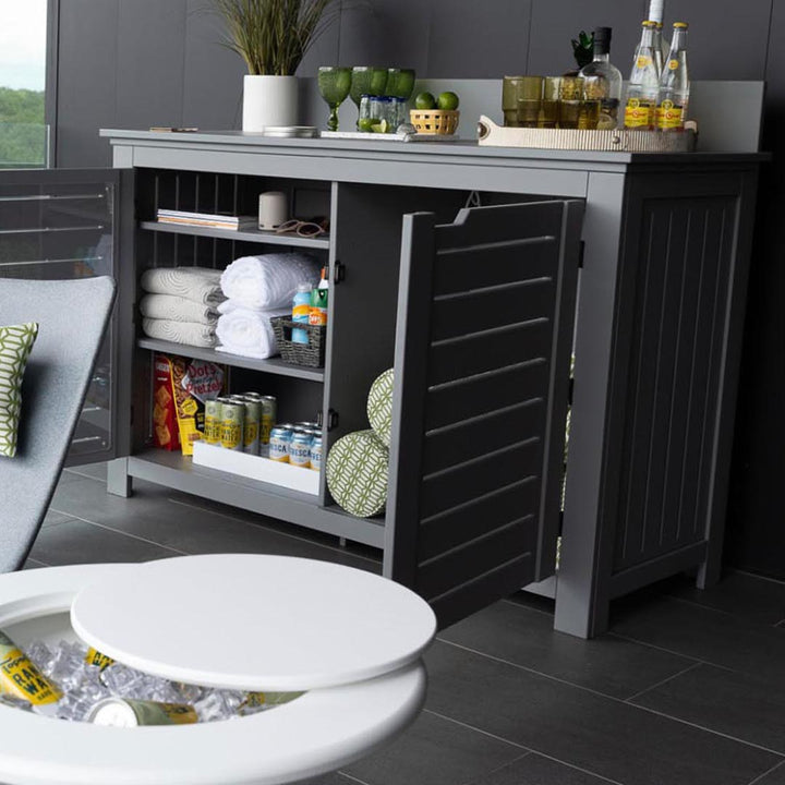 Ledge Lounger Mainstay Bar Credenza | Outdoor Entertainment Center