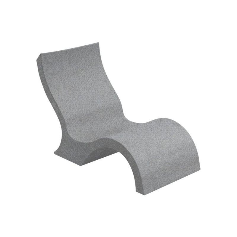 Ledge Lounger Signature Lowback Chair | Luxury Pool & Patio Furniture | Granite Gray