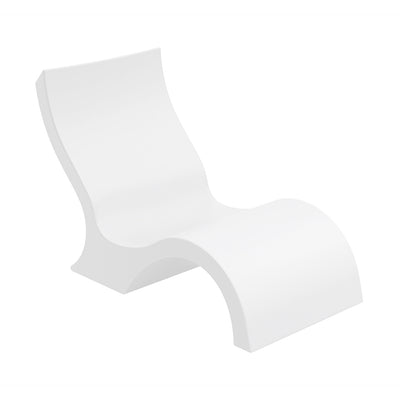 Ledge Lounger Signature Lowback Chair | Luxury Pool & Patio Furniture | White
