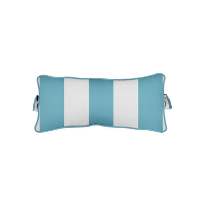 Signature Headrest Pillow | Ledge Lounger Pool Accessories | Turquoise Stripe