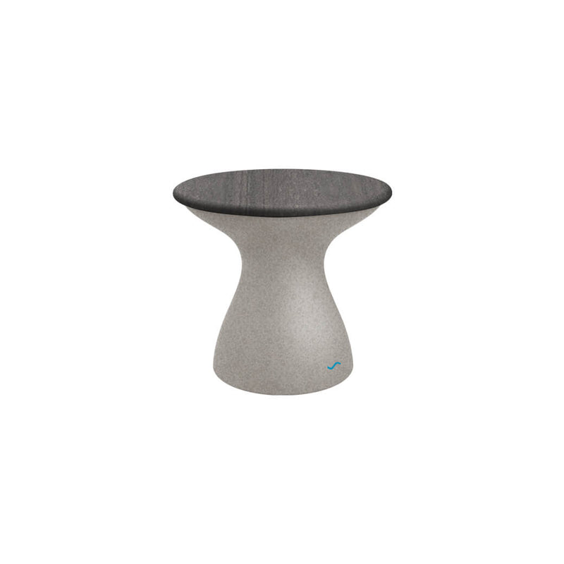 Ledge Lounger | Autograph Sandstone Standard Side Table with Fog Lid | Outdoor Pool and Patio Furniture