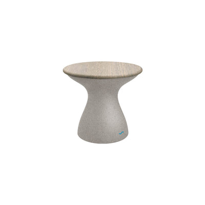 Ledge Lounger | Autograph Sandstone Standard Side Table with Wheat Lid | Outdoor Pool and Patio Furniture