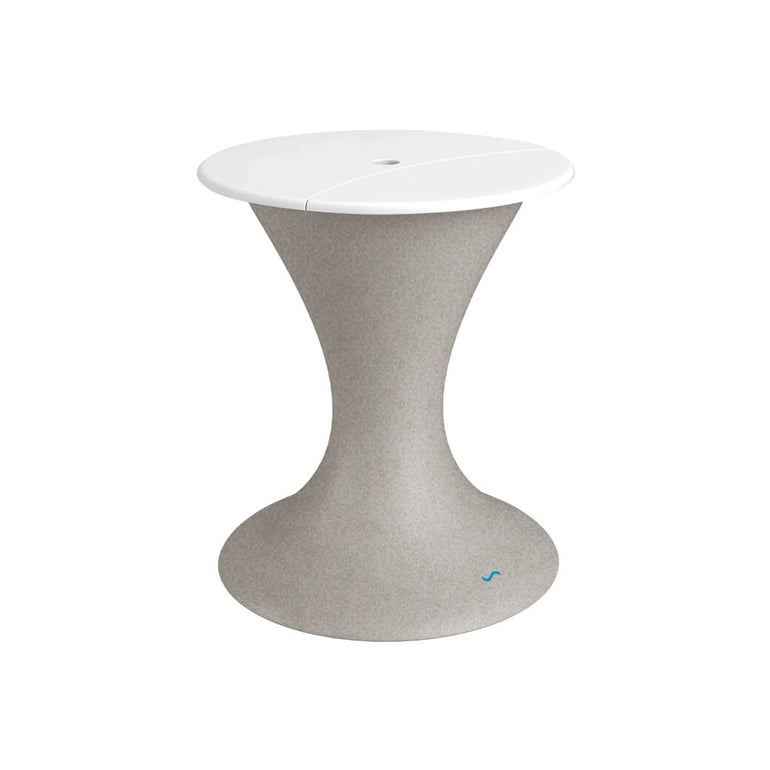 Ledge Lounger | Autograph Sandstone Umbrella Stand Ice Bin with White Lid | Outdoor Pool and Patio Furniture