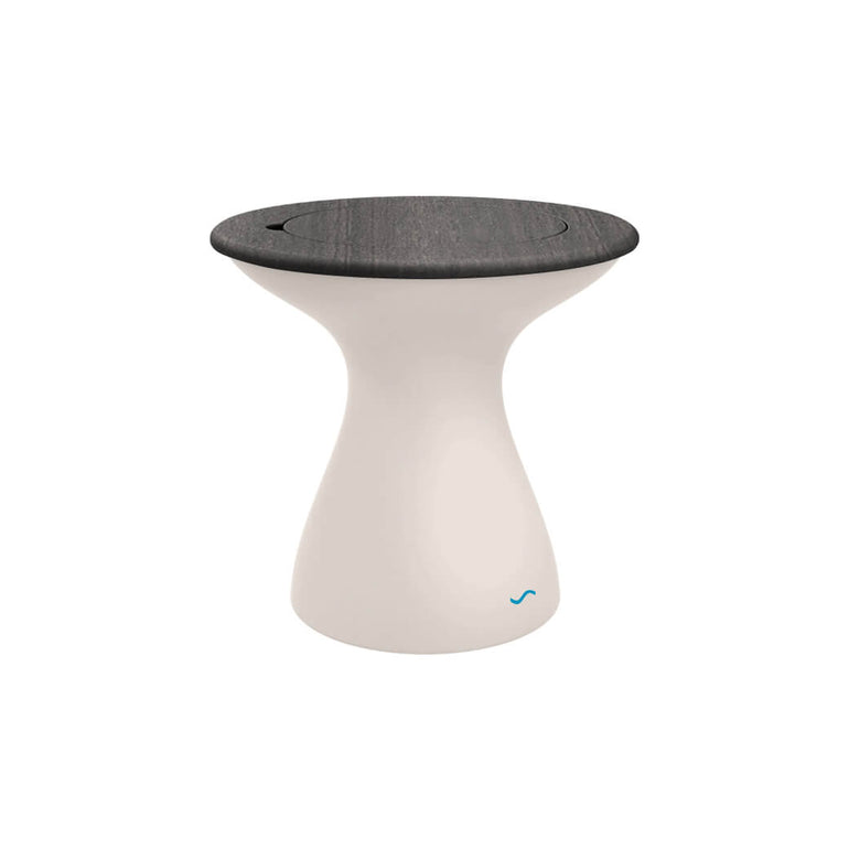 Ledge Lounger | Autograph Cloud Tall Ice Bin Side Table with Fog Lid | Outdoor Pool and Patio Furniture