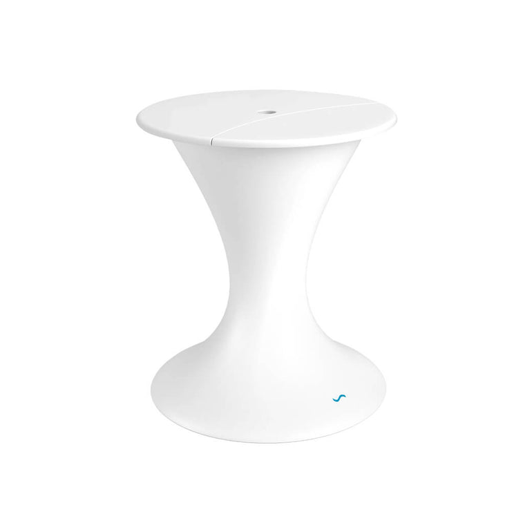 Ledge Lounger | Autograph White Umbrella Stand Ice Bin with White Lid | Outdoor Pool and Patio Furniture