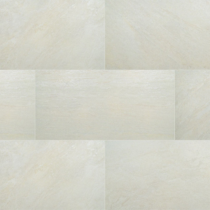Legions Quartz White, 24" x 48" Porcelain Tile | MSI